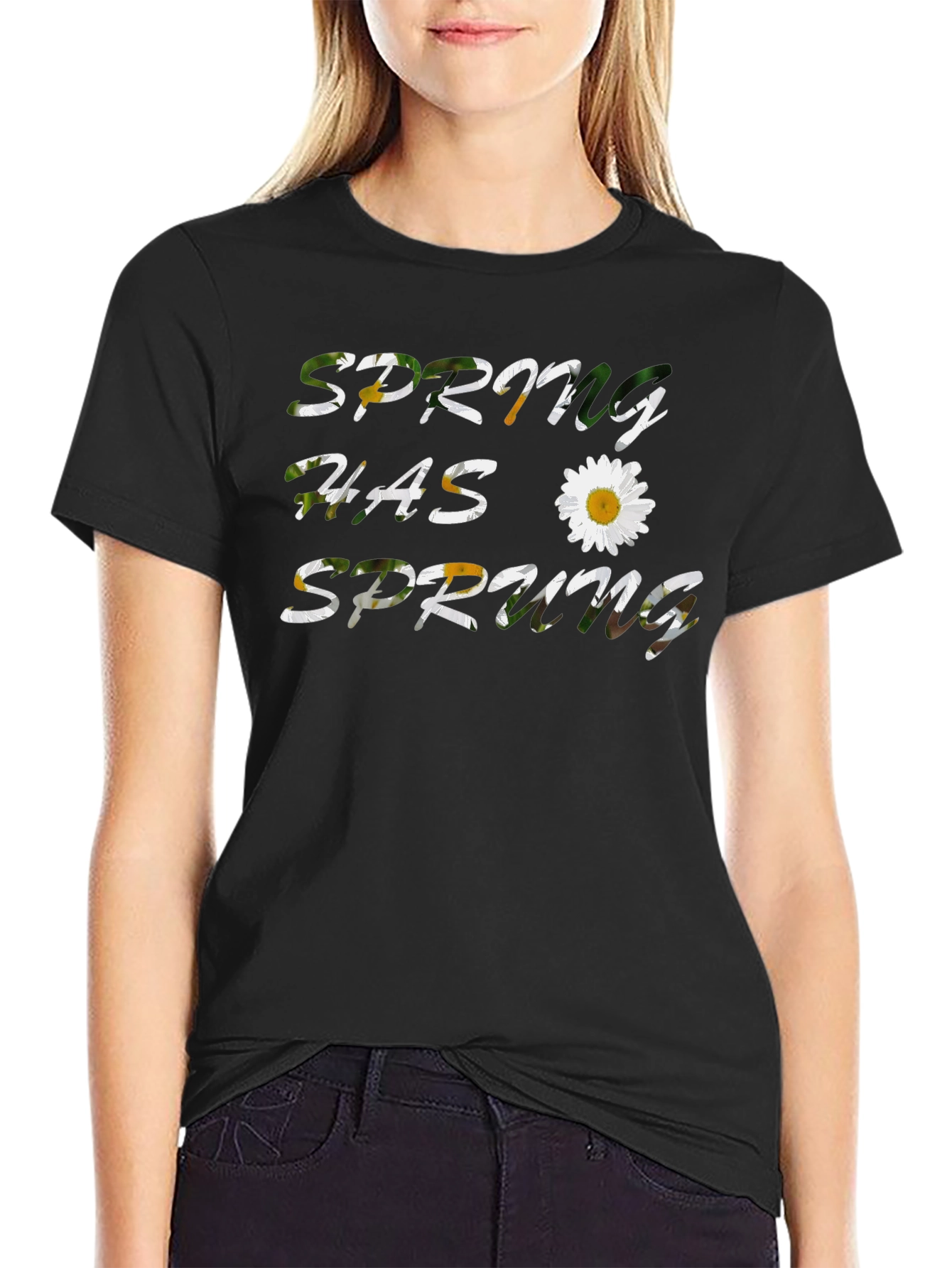 Spring Has Sprung T-Shirt - Floral Design