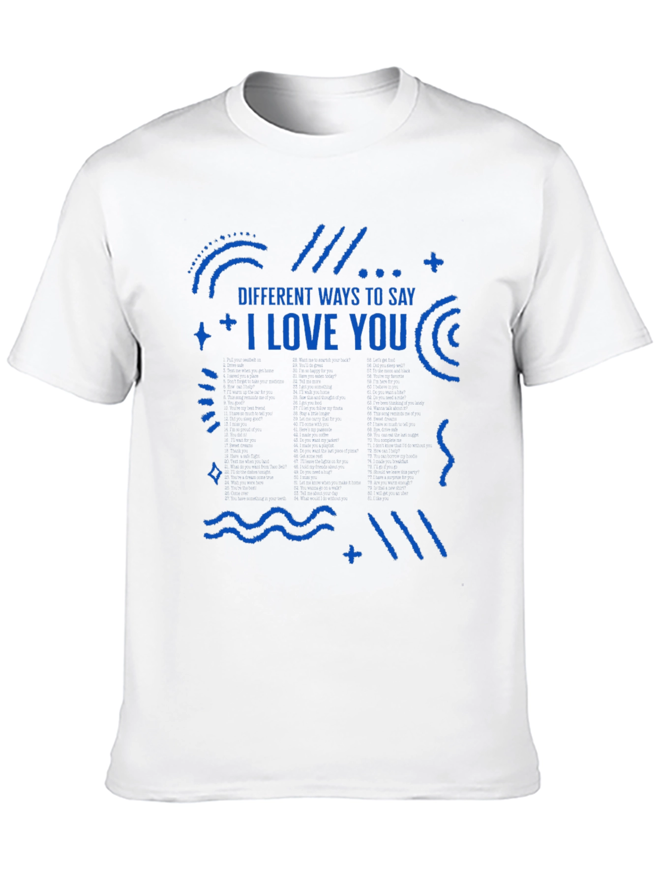 I Love You Graphic Tee - Mens Black T-Shirt