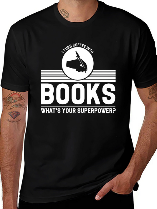 Coffee to Books Superpower Tee