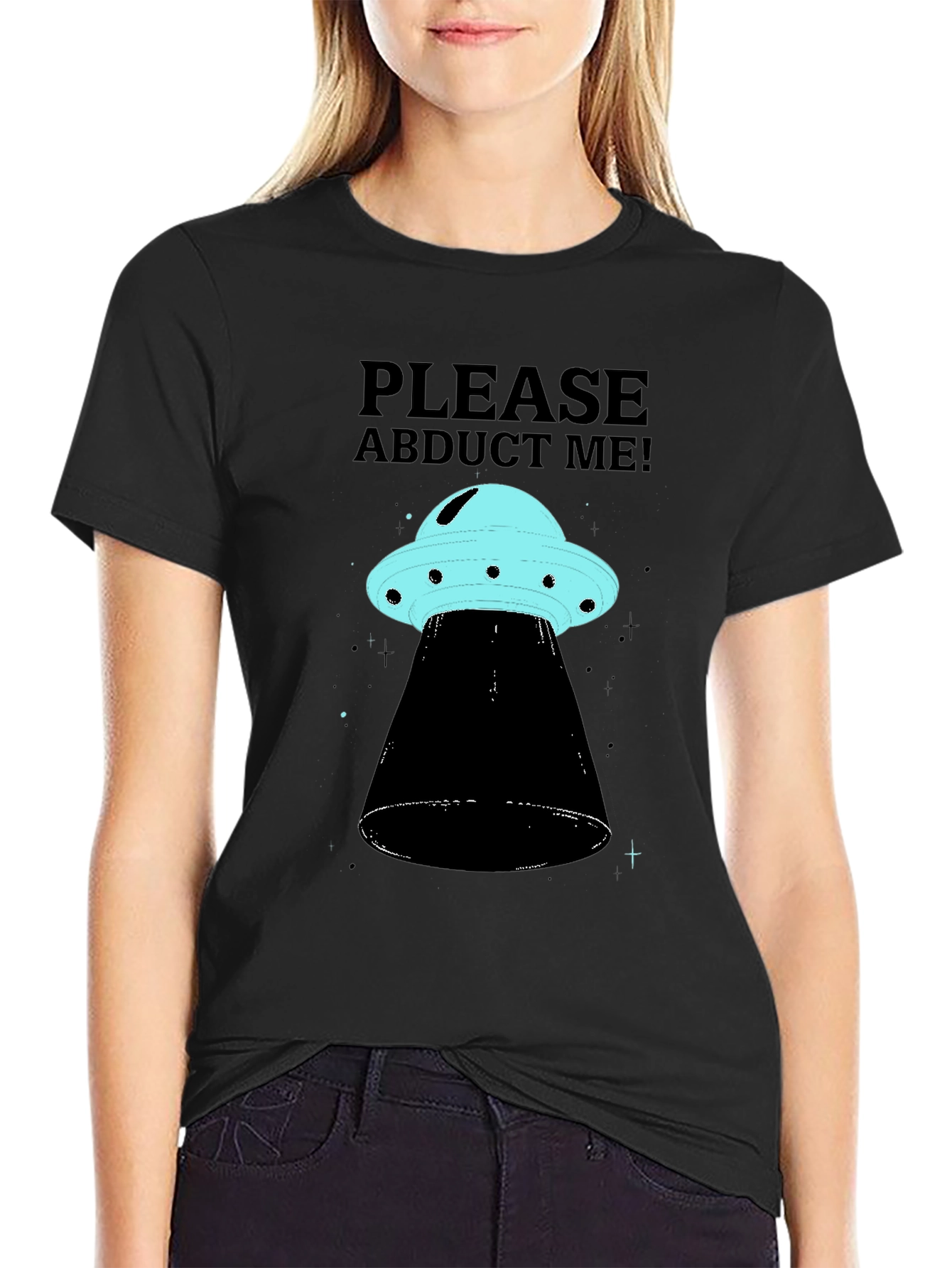 Please Abduct Me! UFO Graphic T-Shirt
