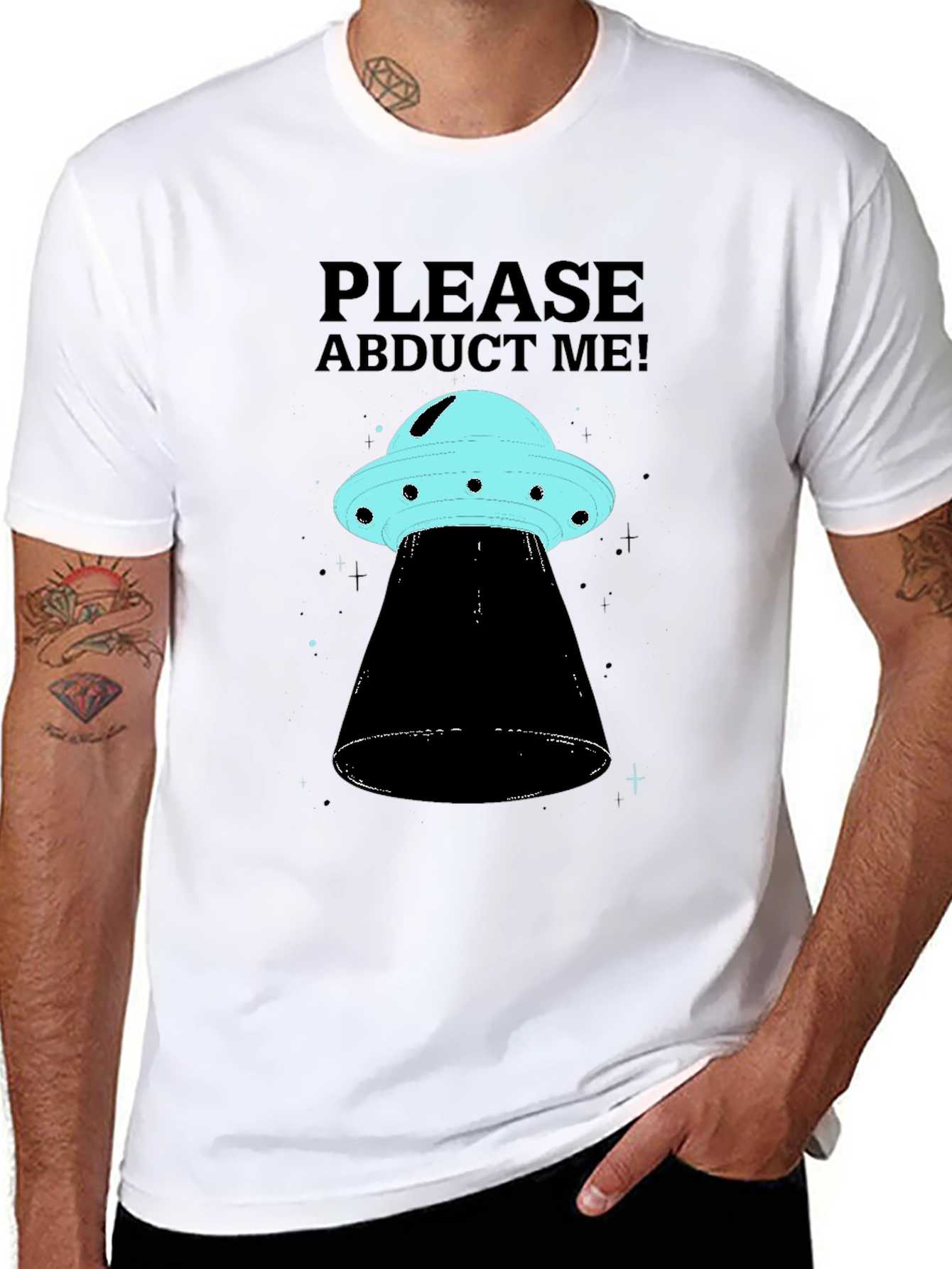 Please Abduct Me! UFO Graphic T-Shirt