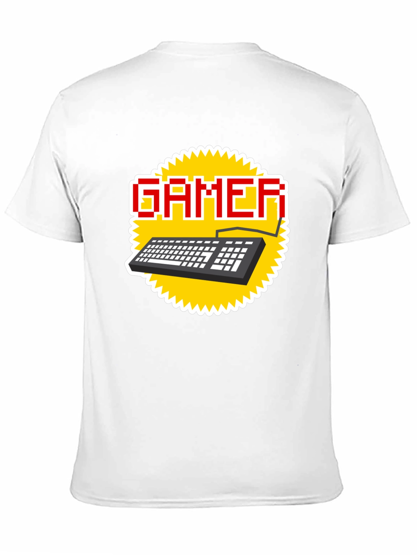 Gamer Keyboard T-Shirt - Pixel Style