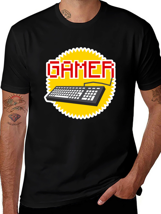 Gamer Keyboard T-Shirt - Pixel Style