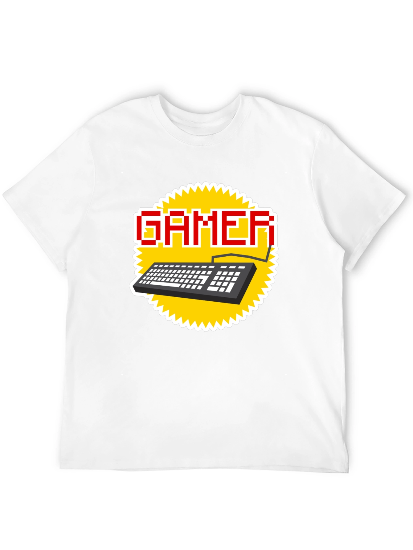 Gamer Keyboard T-Shirt - Pixel Style