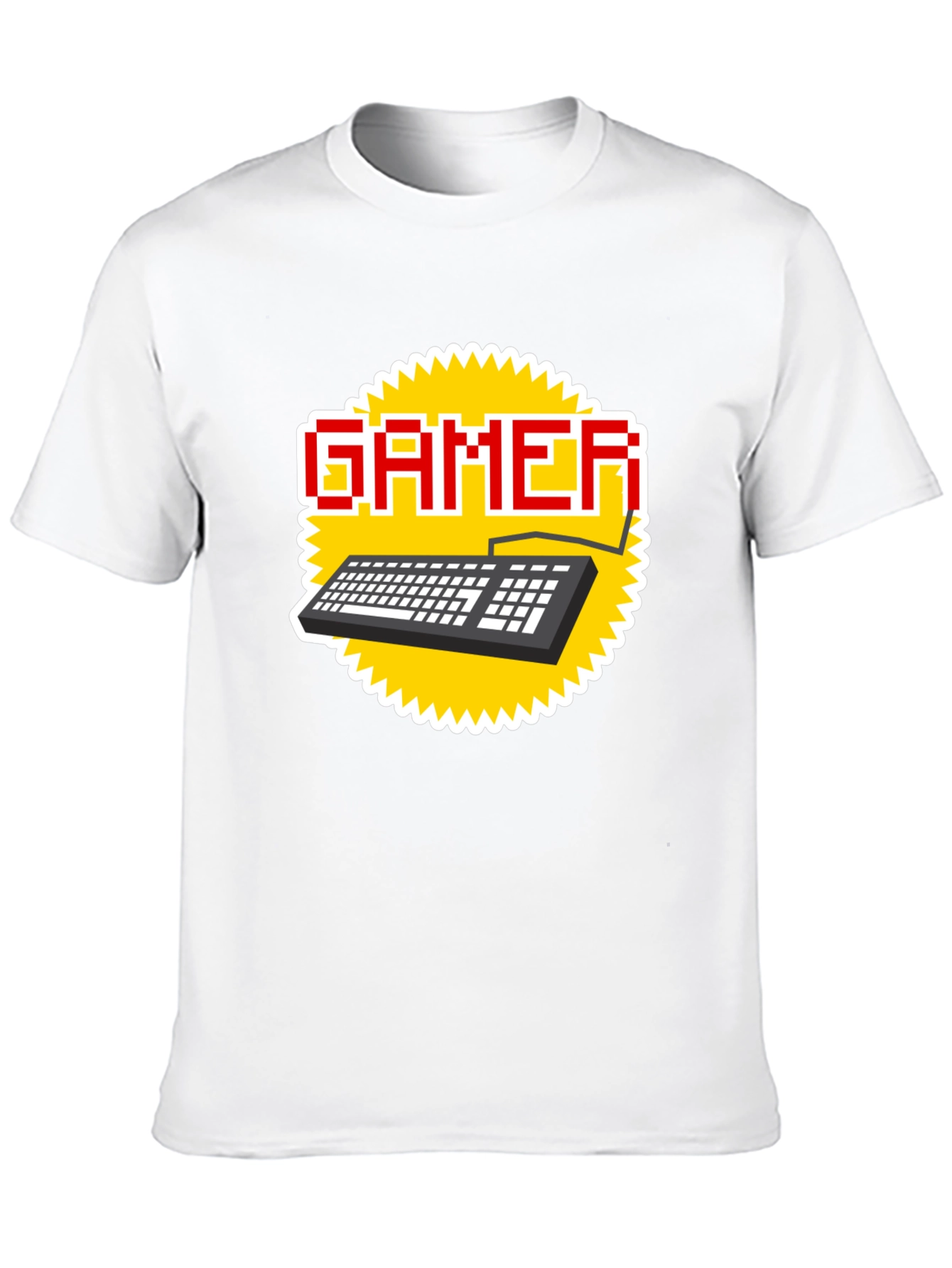 Gamer Keyboard T-Shirt - Pixel Style