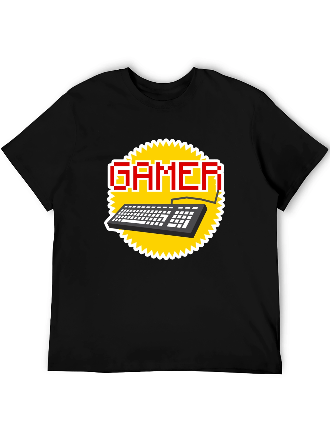 Gamer Keyboard T-Shirt - Pixel Style