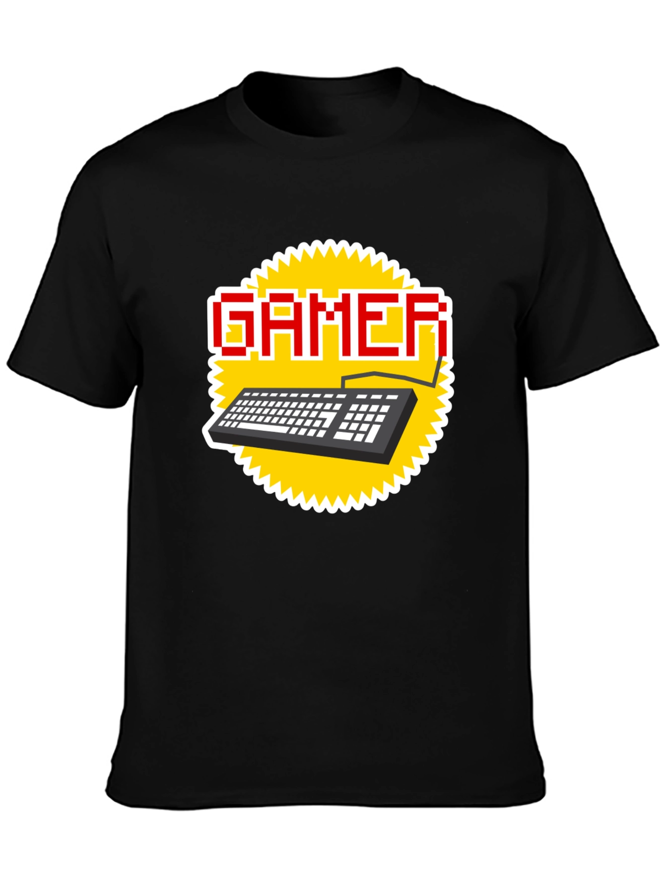 Gamer Keyboard T-Shirt - Pixel Style