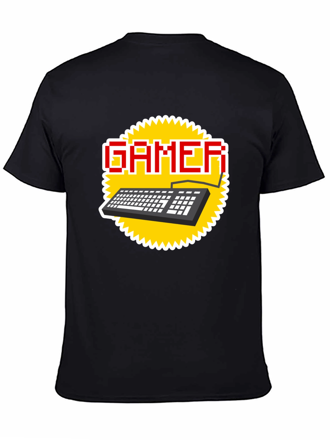 Gamer Keyboard T-Shirt - Pixel Style