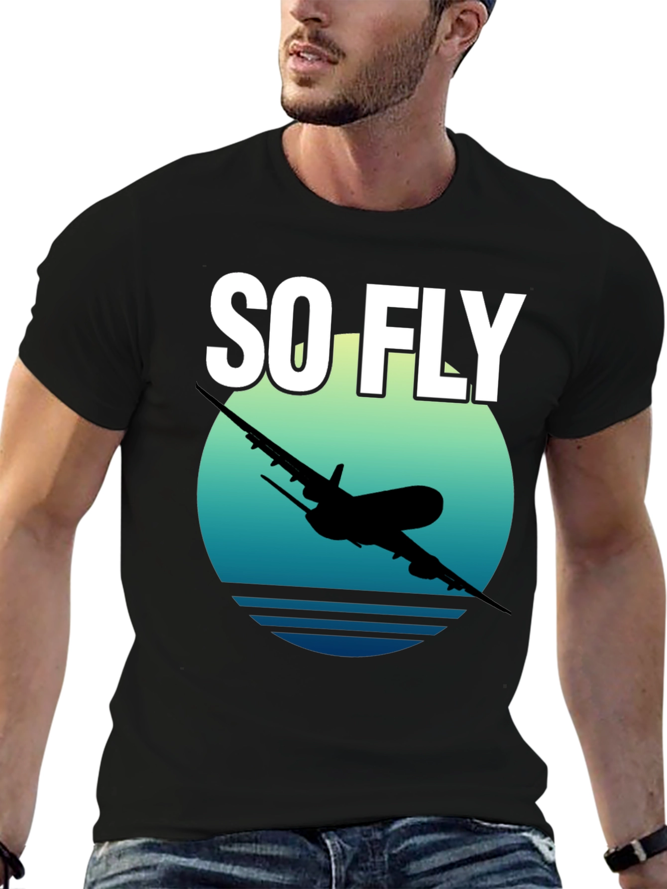 So Fly Airplane Graphic T-Shirt