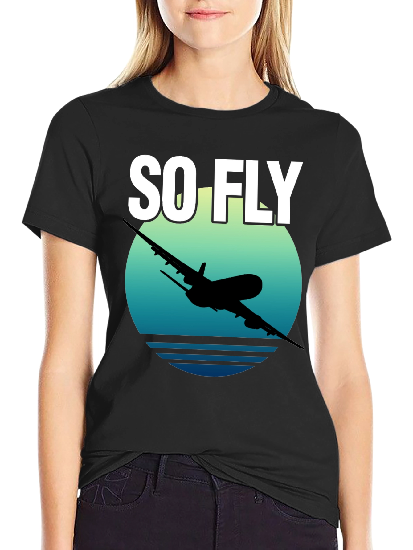 So Fly Airplane Graphic T-Shirt