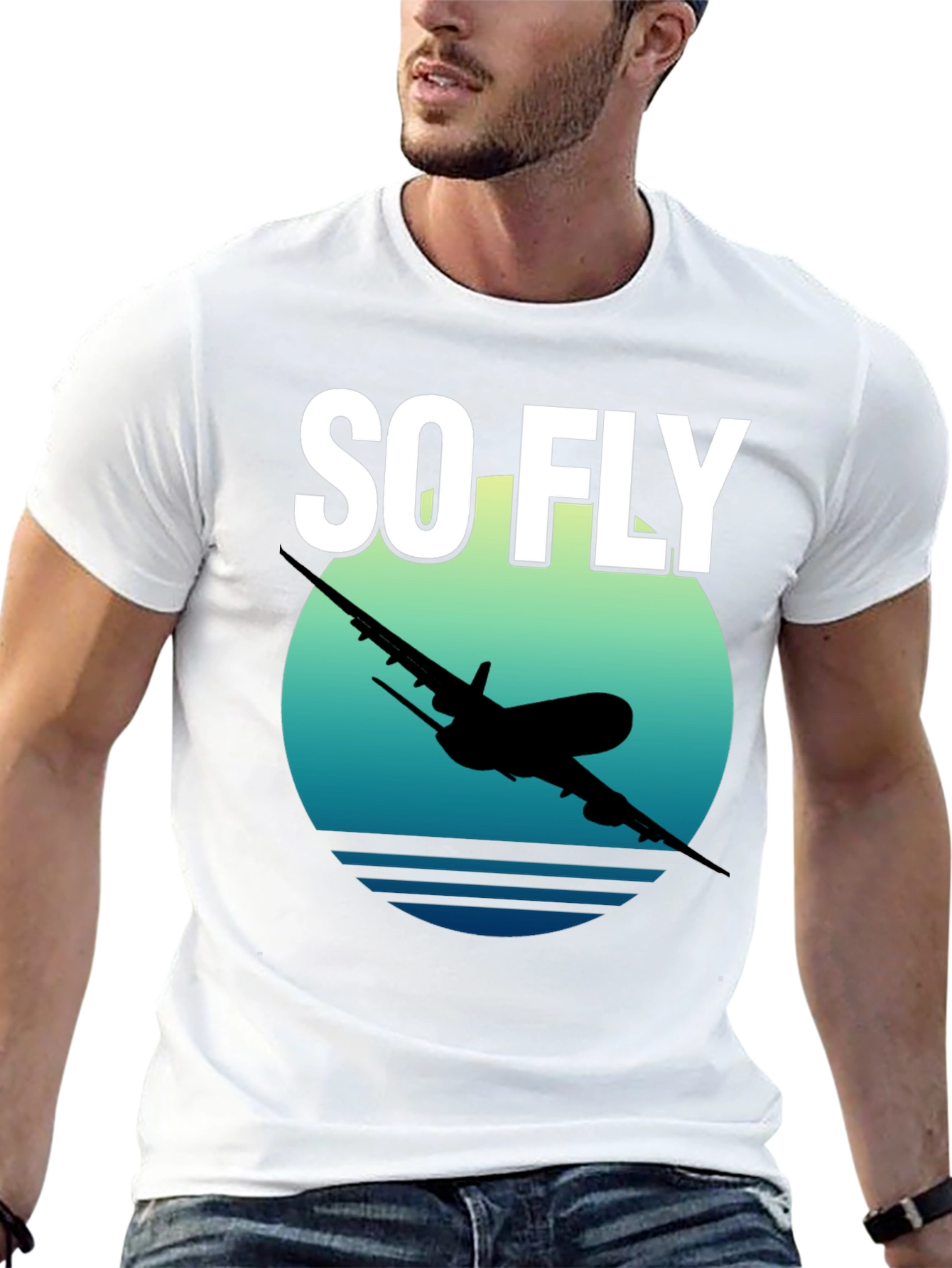So Fly Airplane Graphic T-Shirt