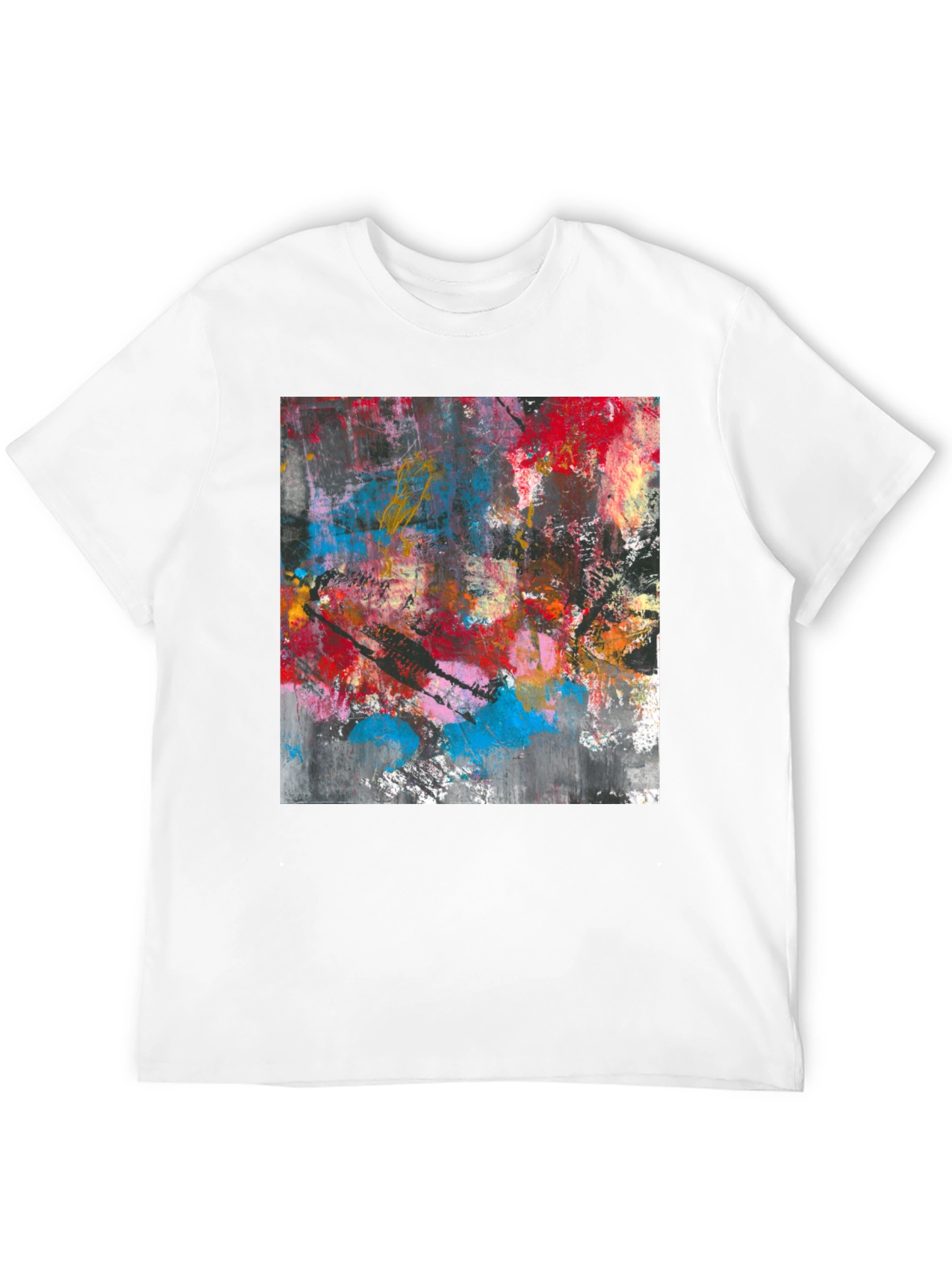Abstract Art Print T-Shirt - Modern Style