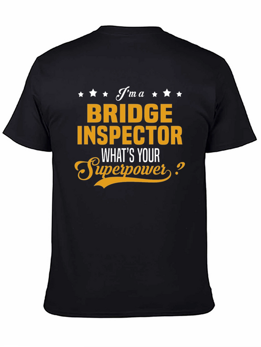 Bridge Inspector Superpower Black T-Shirt