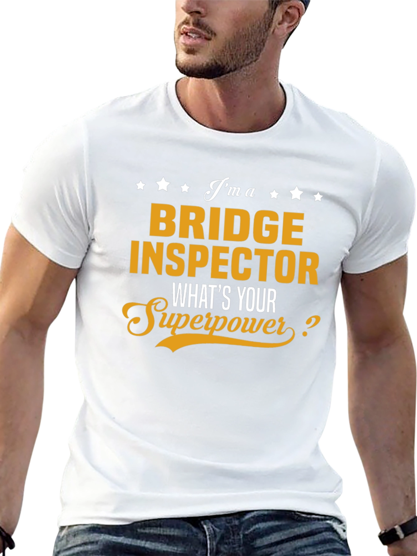 Bridge Inspector Superpower Black T-Shirt