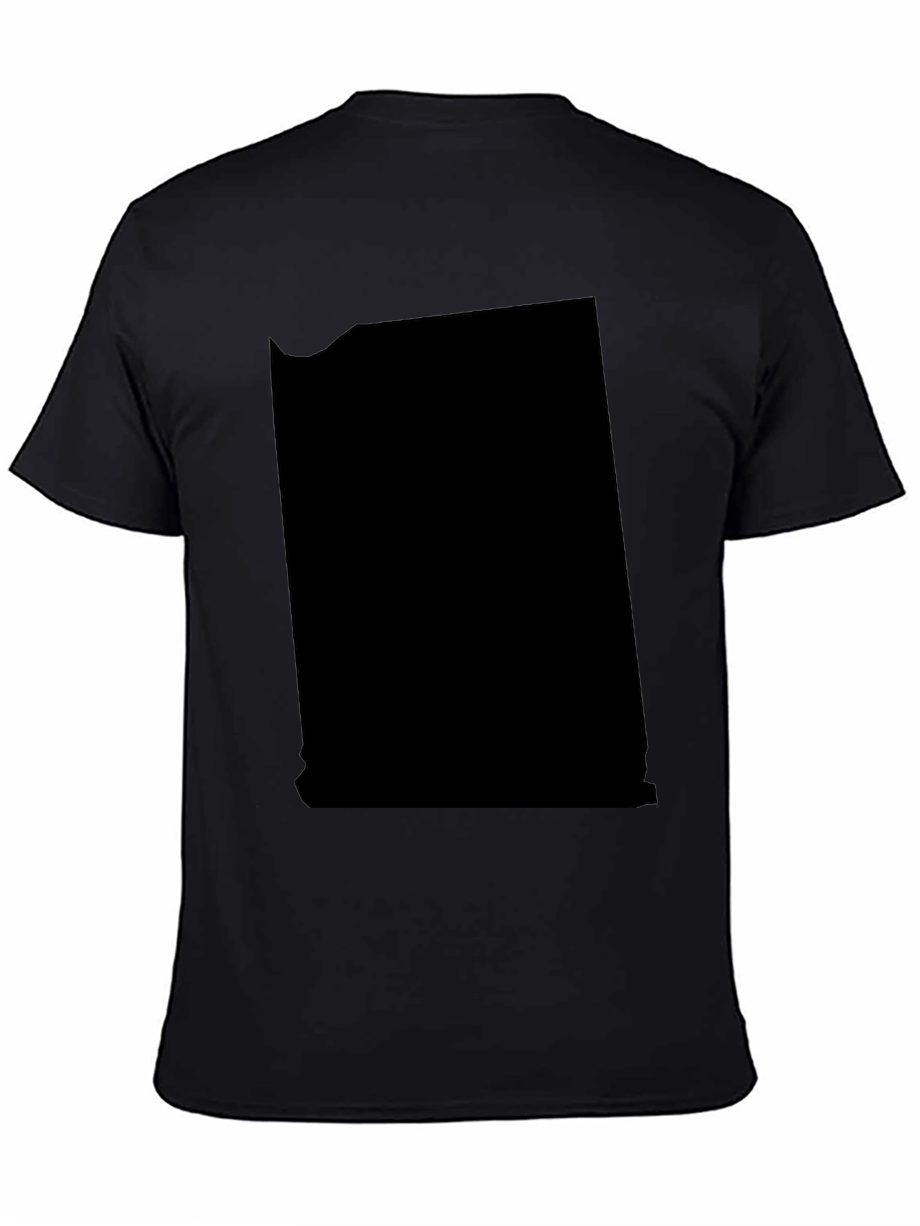 Mens Black Short Sleeve Crew Neck T-Shirt