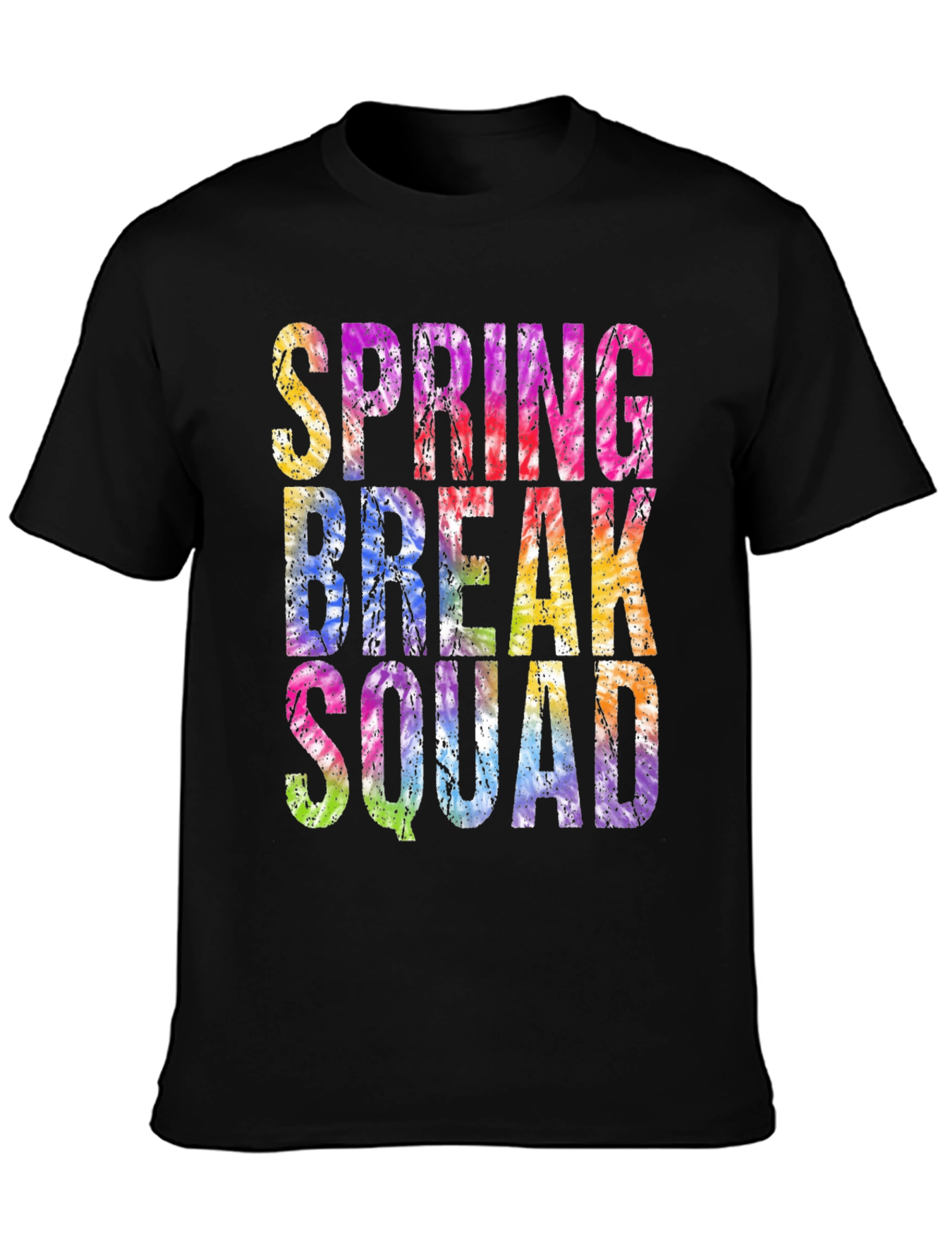 Spring Break Squad Tie Dye Graphic Tee