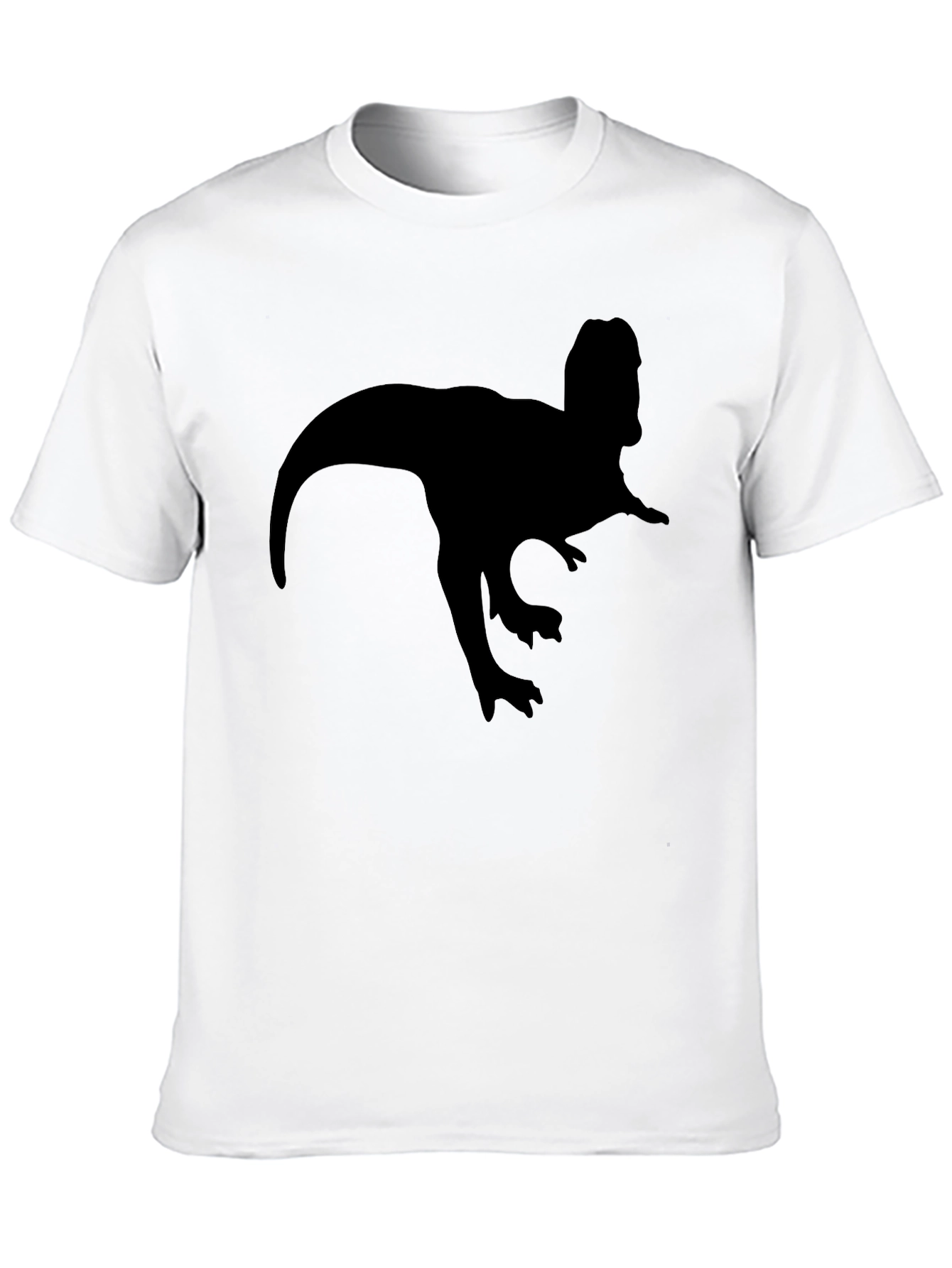 Dinosaur Silhouette T-Shirt - Classic Black Tee