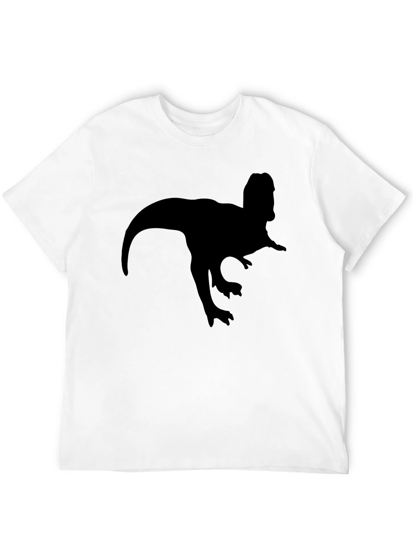 Dinosaur Silhouette T-Shirt - Classic Black Tee