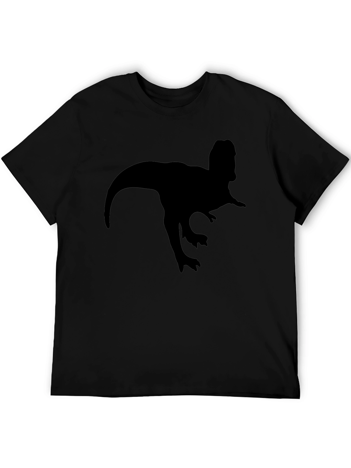 Dinosaur Silhouette T-Shirt - Classic Black Tee