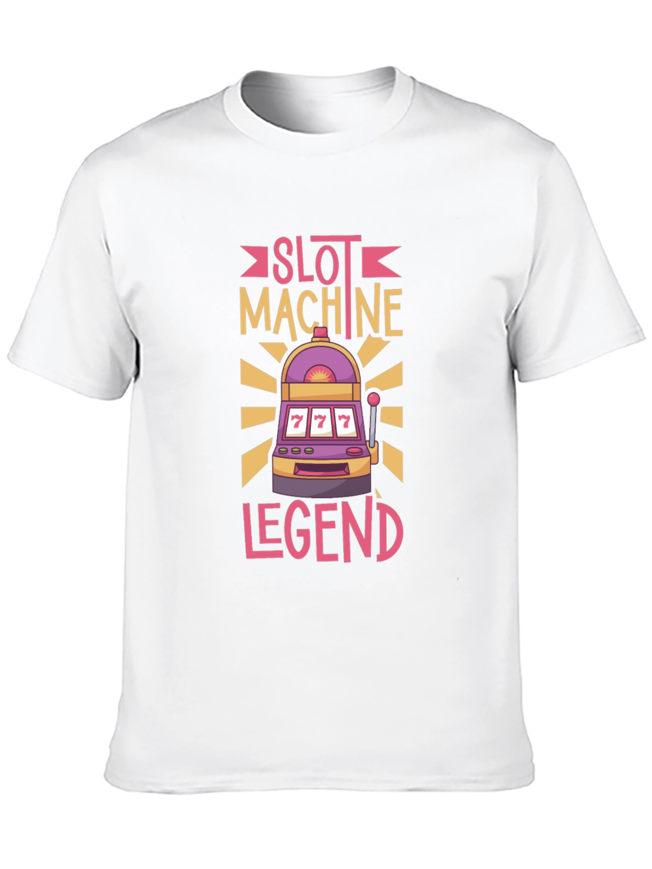 Slot Machine Legend Graphic Tee - Lucky 7s
