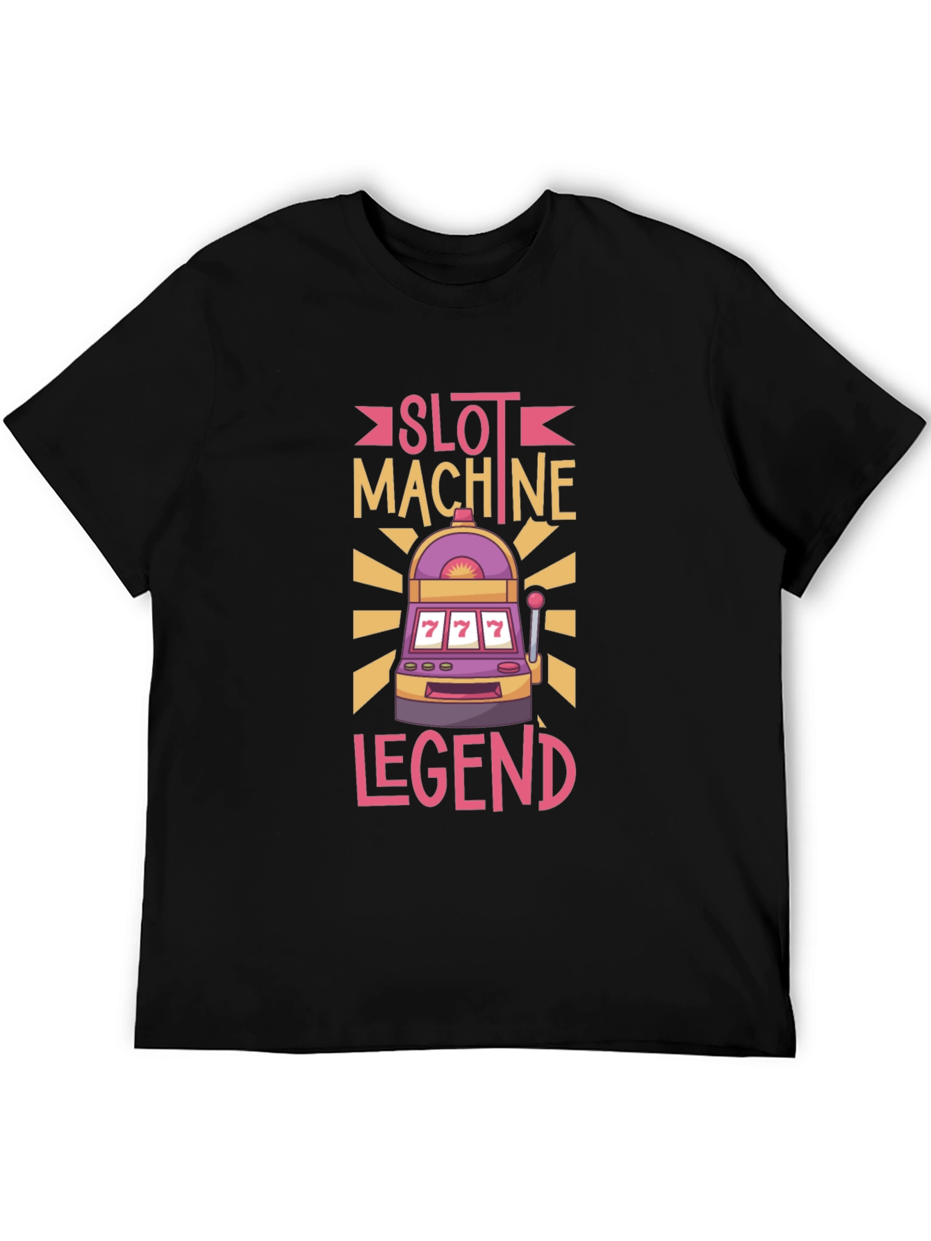Slot Machine Legend Graphic Tee - Lucky 7s