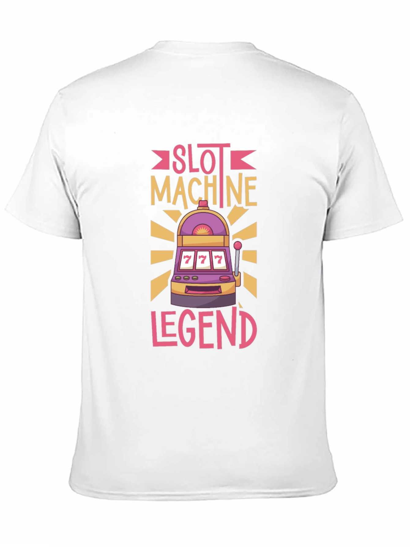 Slot Machine Legend Graphic Tee - Lucky 7s