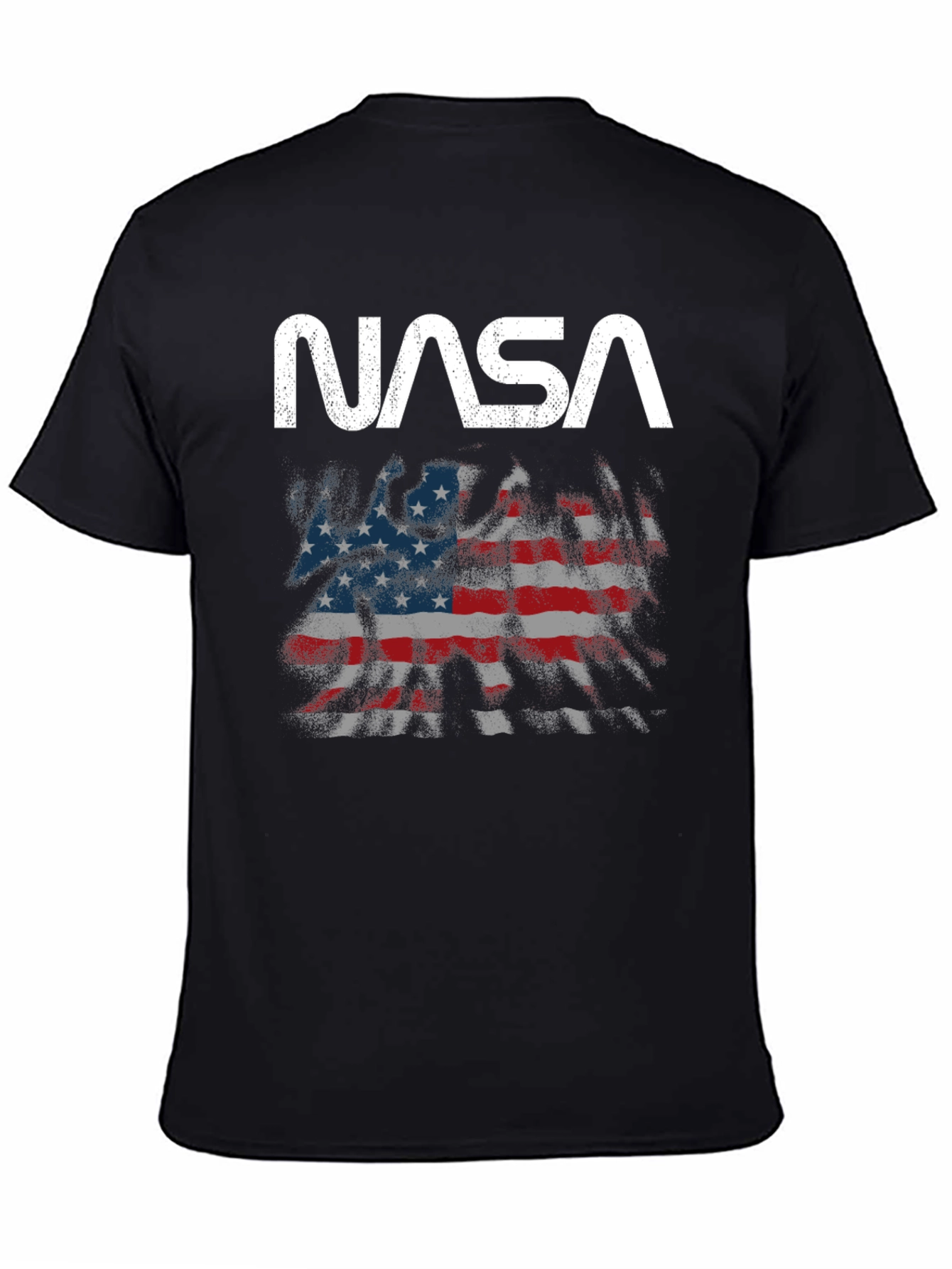 NASA American Flag Graphic T-Shirt