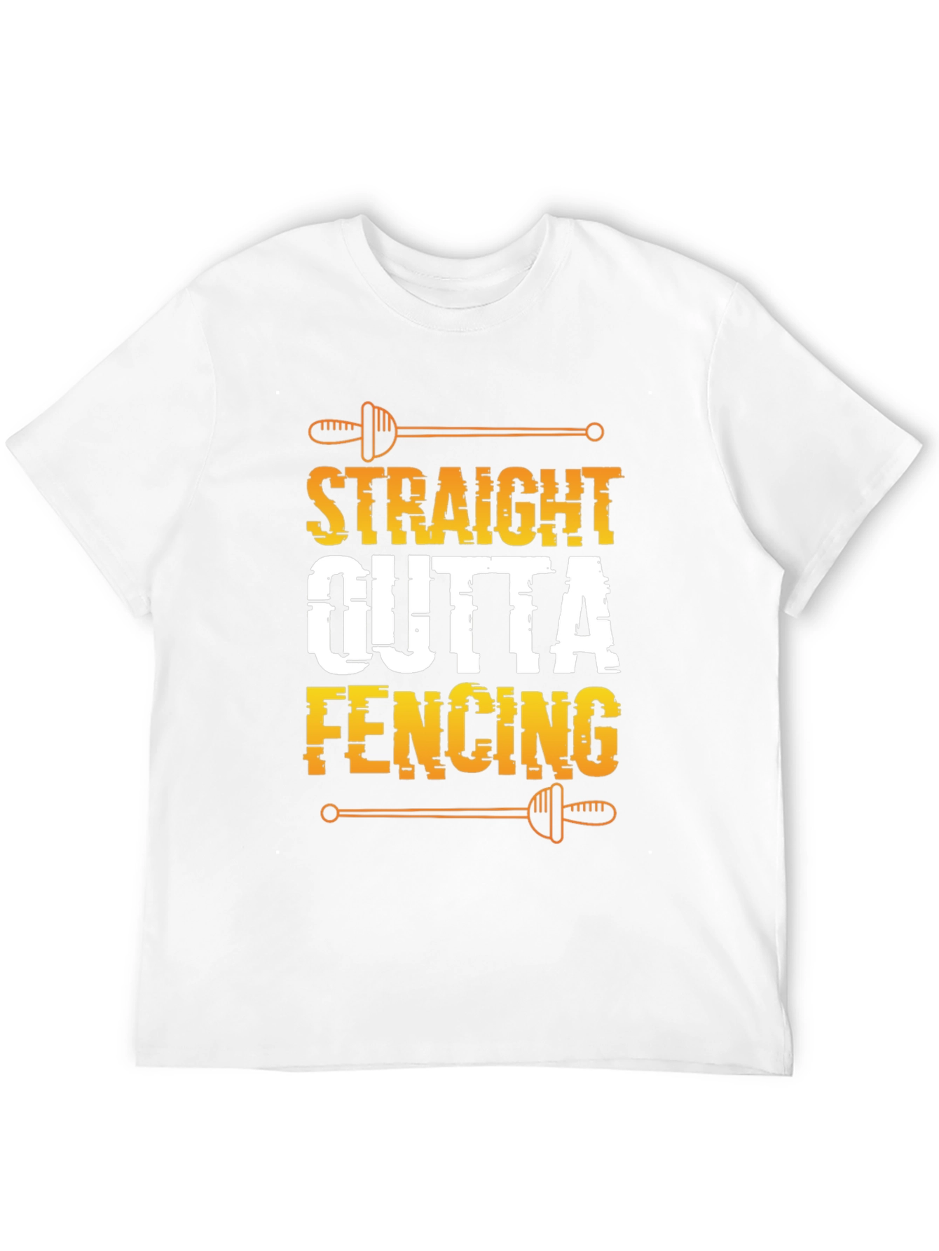 Straight Outta Fencing Black T-Shirt