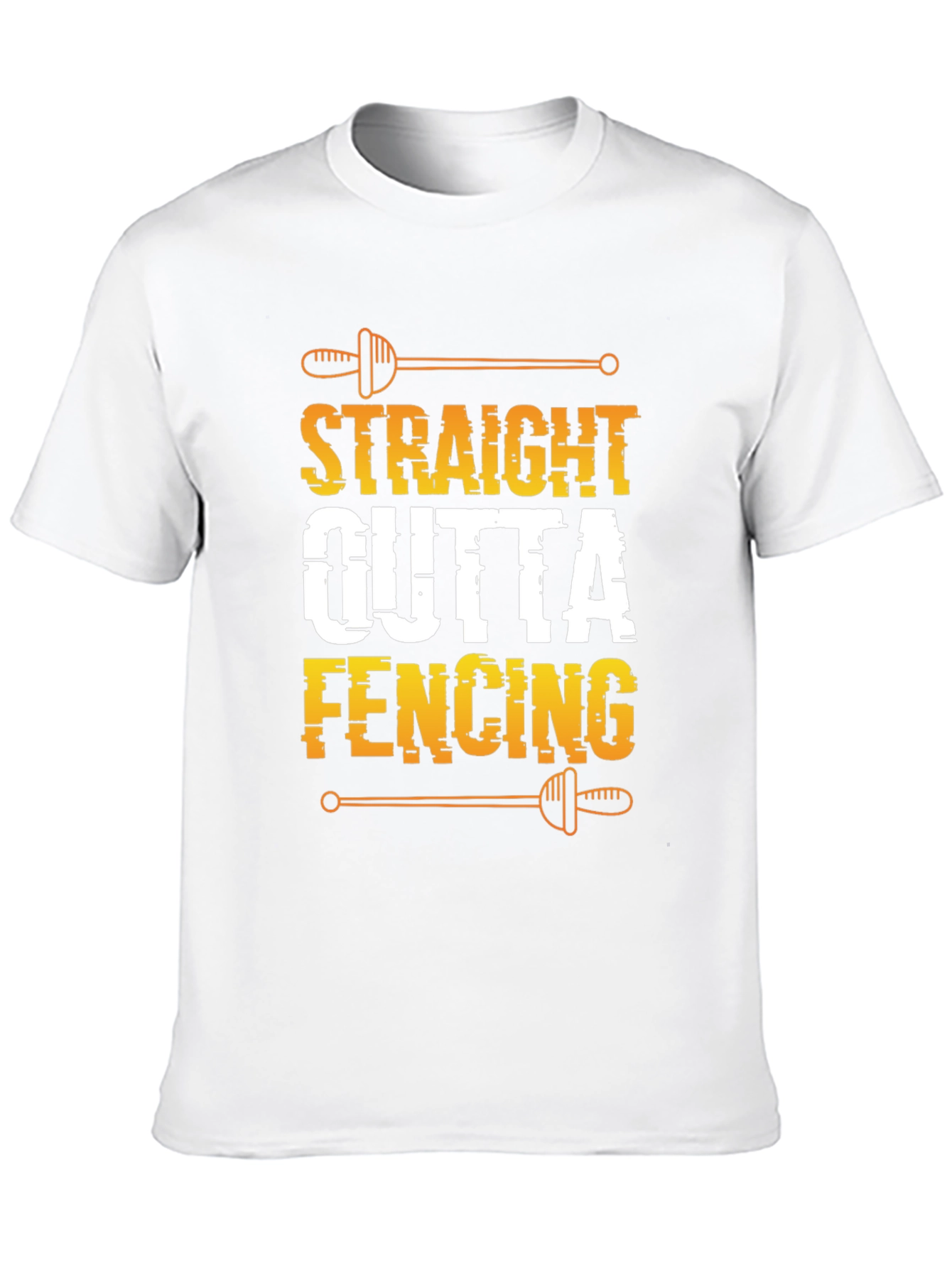 Straight Outta Fencing Black T-Shirt