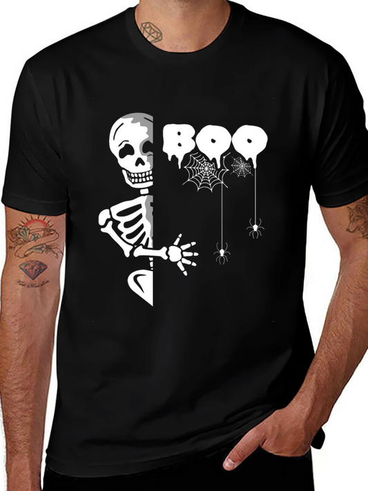 Boo Skeleton Halloween Tee