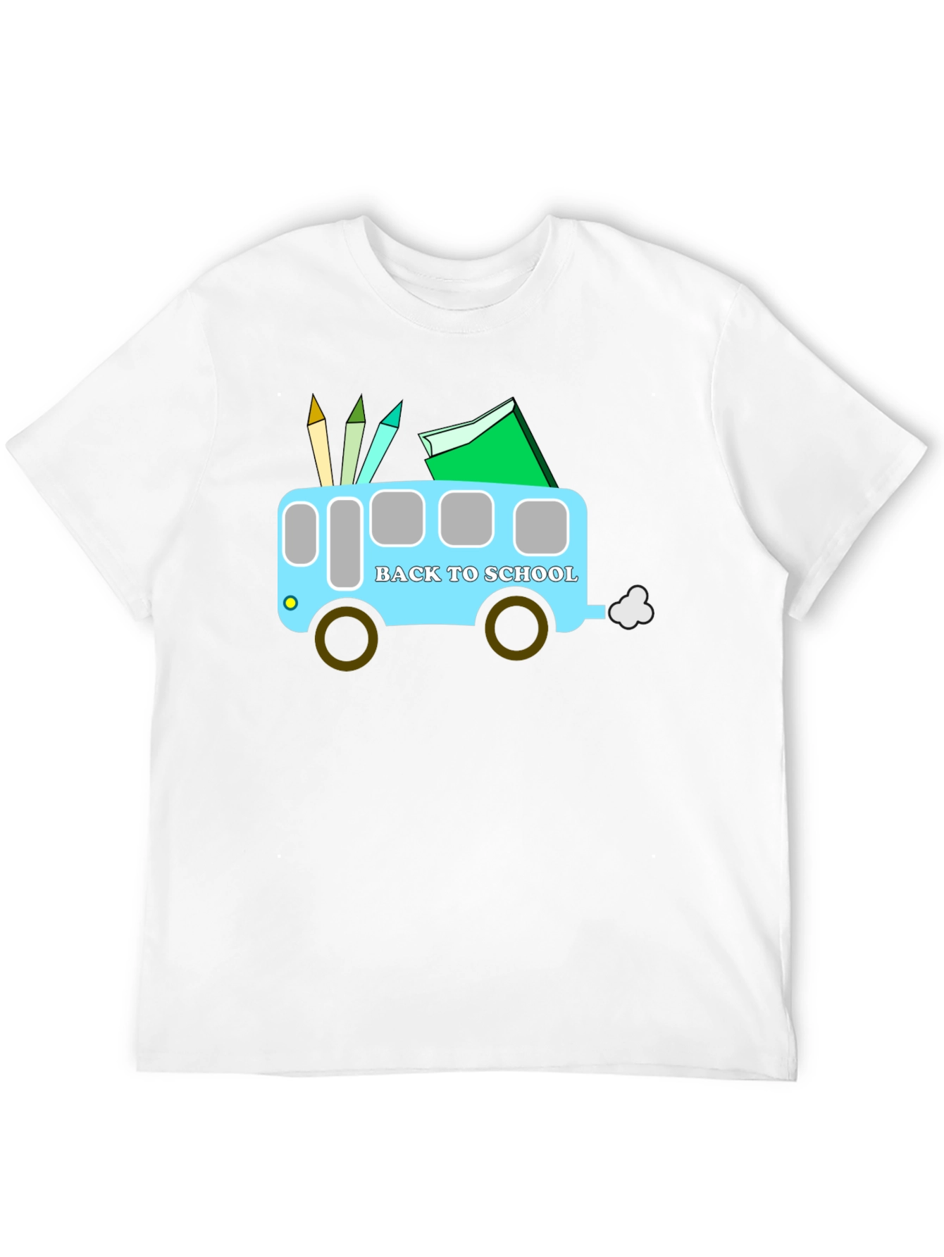 Back to School Bus Graphic T-Shirt