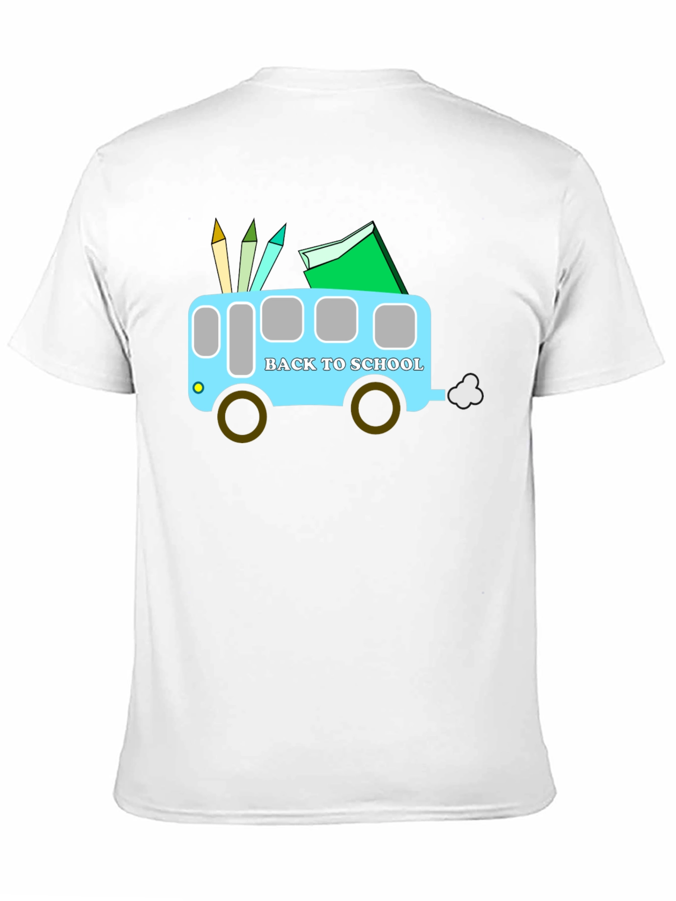 Back to School Bus Graphic T-Shirt