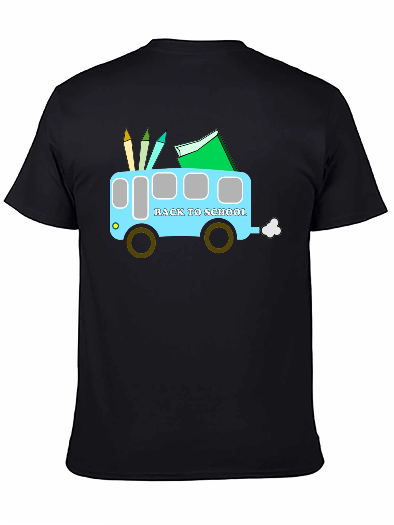 Back to School Bus Graphic T-Shirt