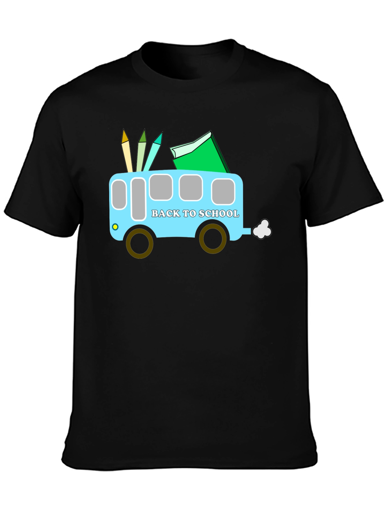Back to School Bus Graphic T-Shirt