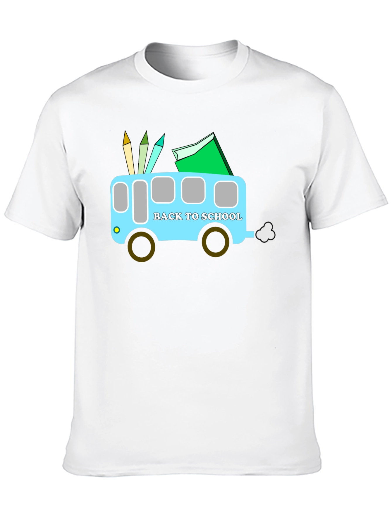 Back to School Bus Graphic T-Shirt