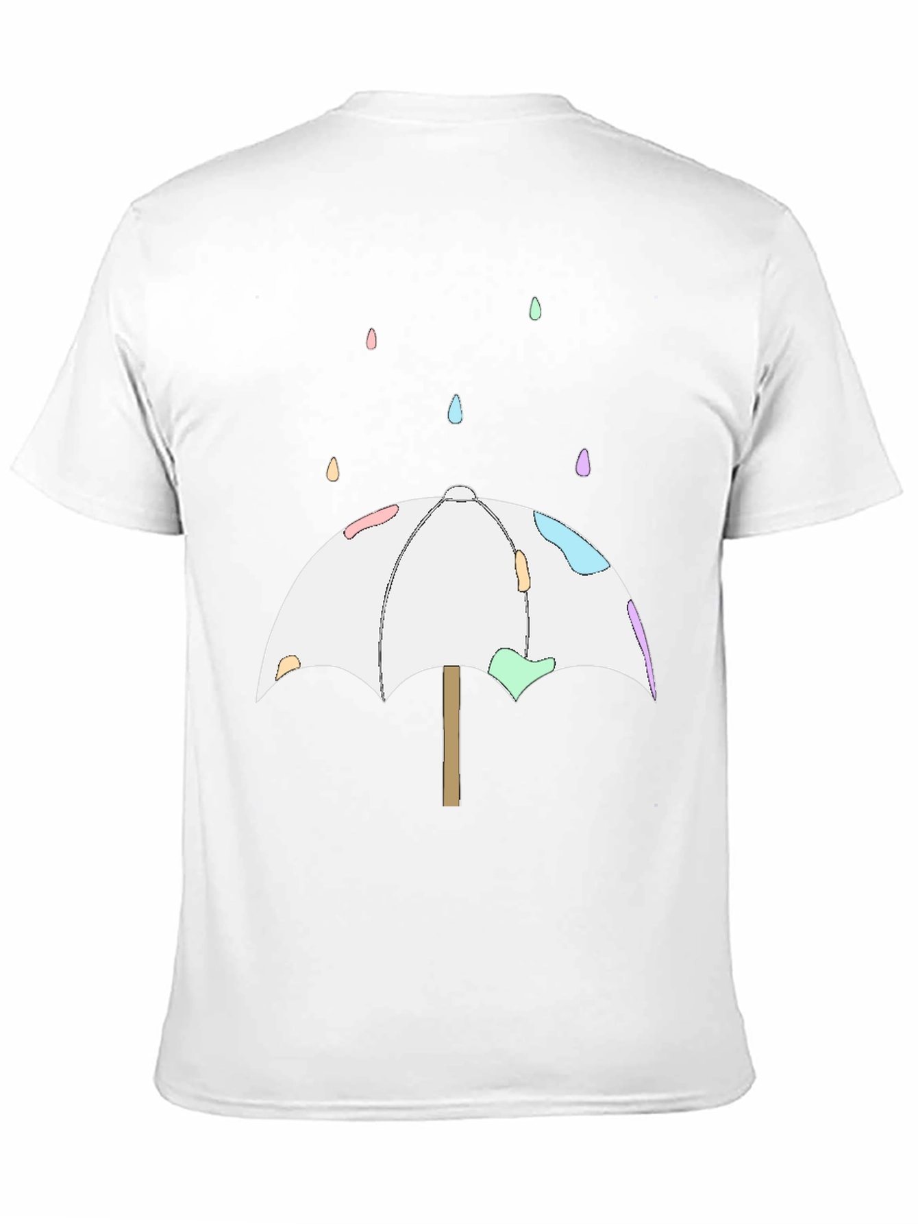 Cute Umbrella T-Shirt - Black