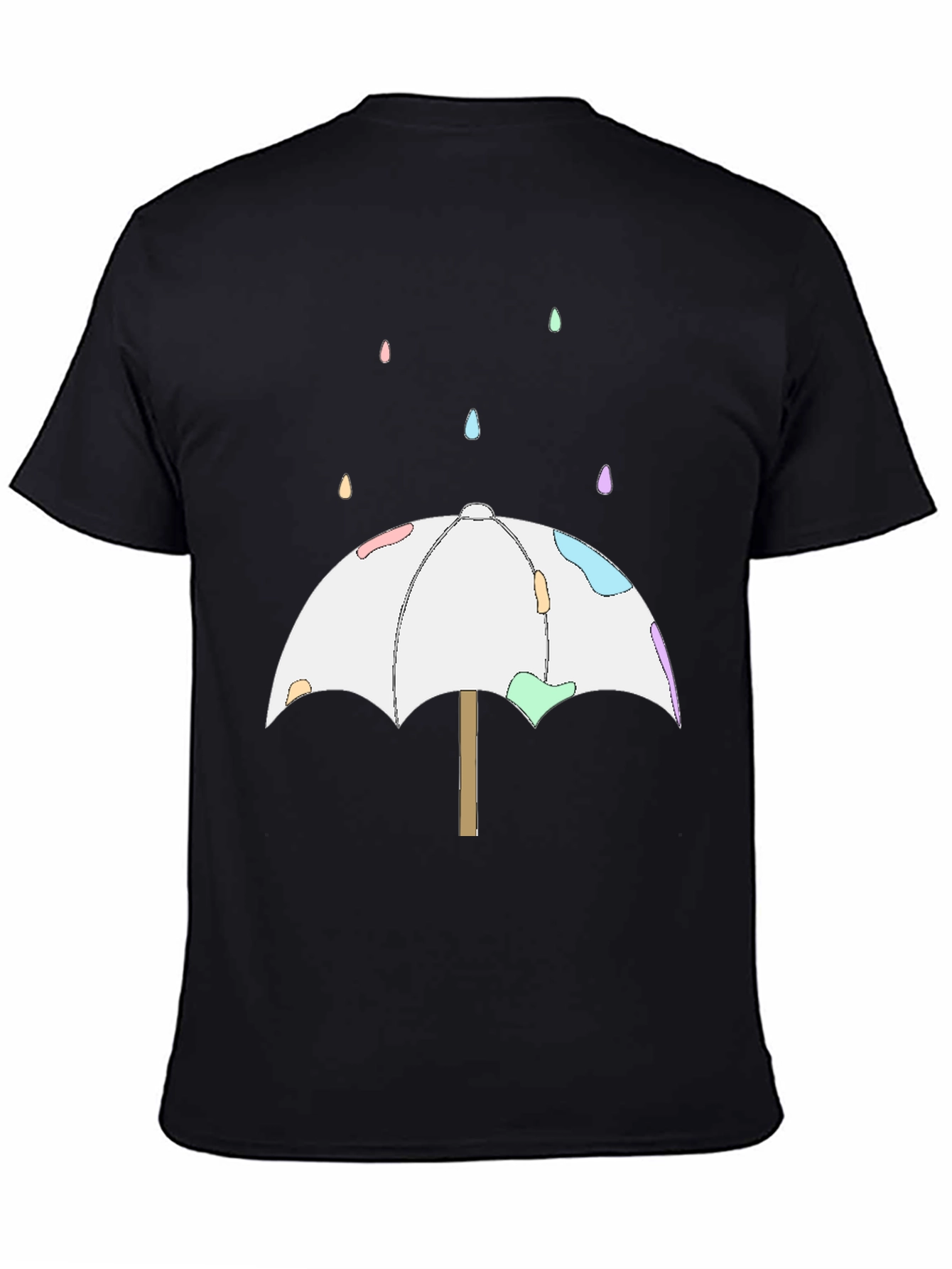 Cute Umbrella T-Shirt - Black