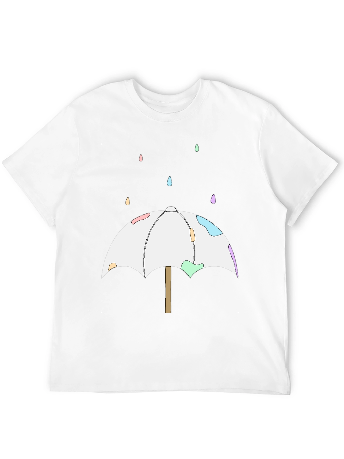 Cute Umbrella T-Shirt - Black