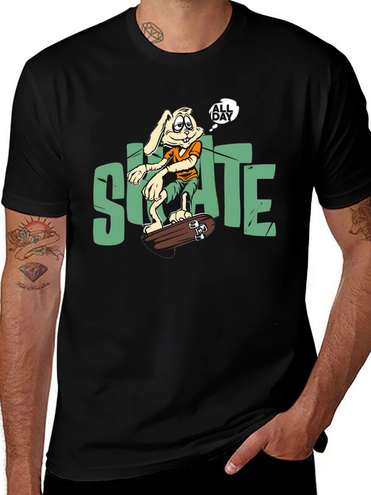 Skate All Day Graphic Tee - Cotton Blend Comfort Fit