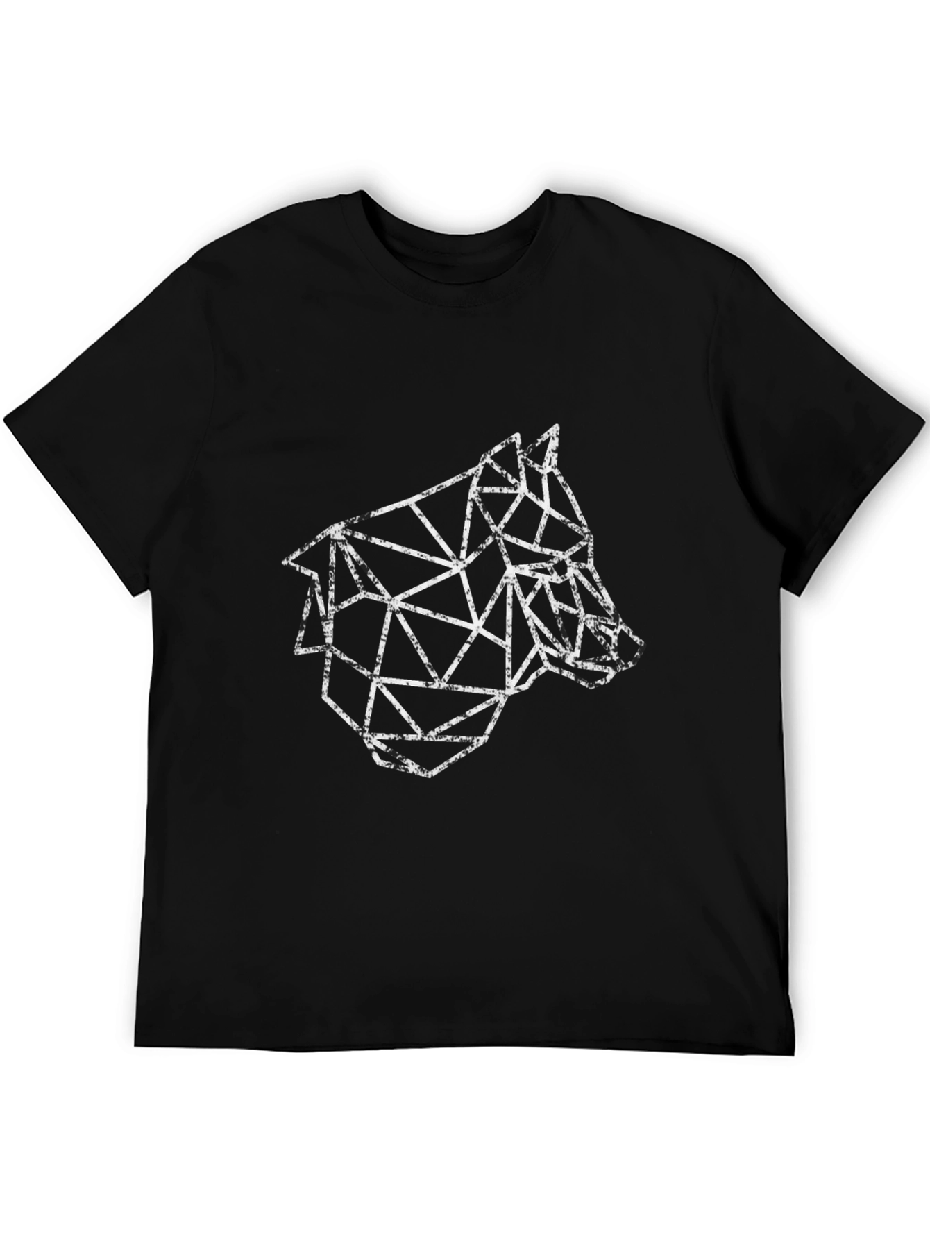Geometric Wolf T-Shirt - Modern Animal Graphic Tee