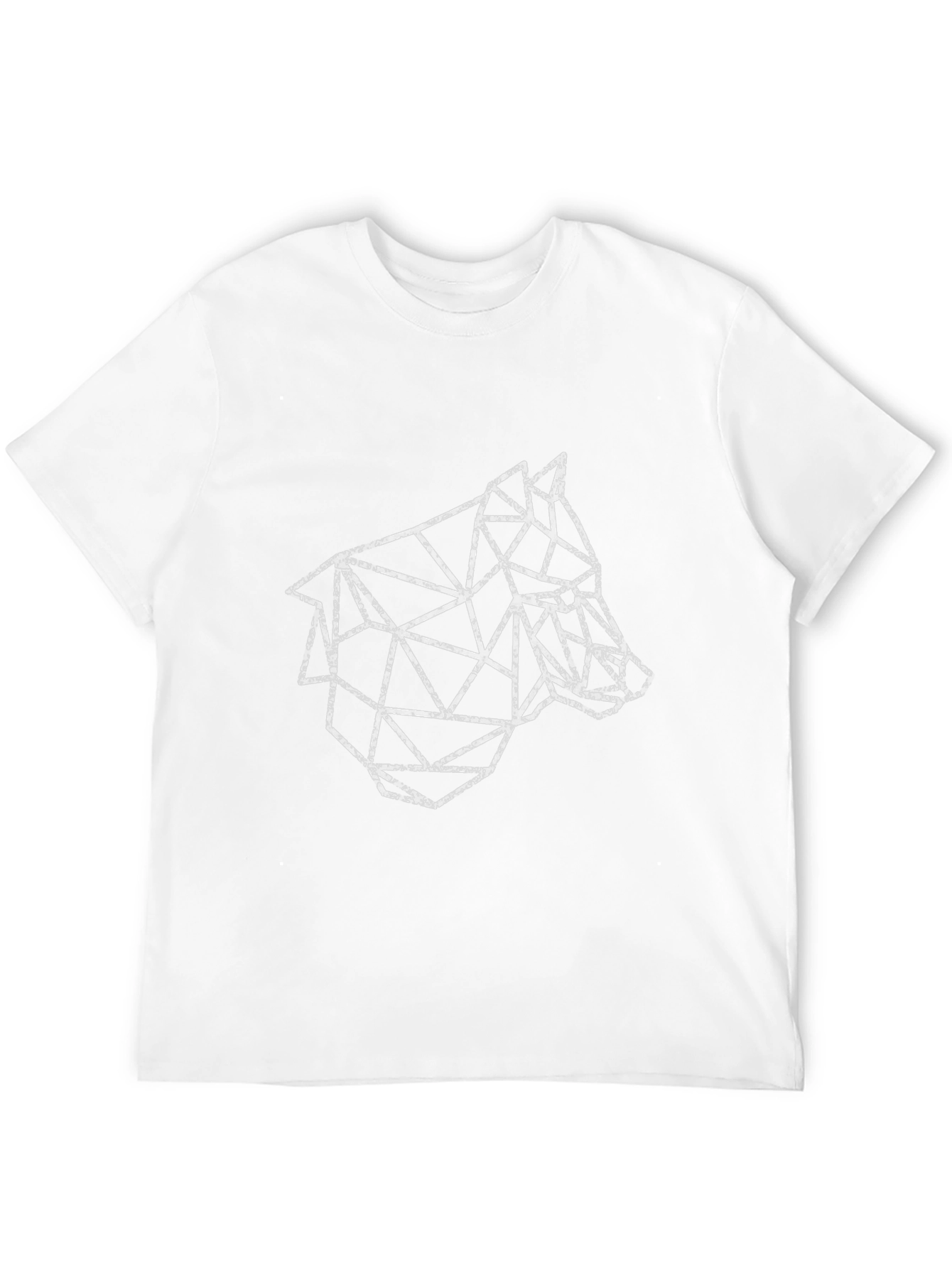 Geometric Wolf T-Shirt - Modern Animal Graphic Tee