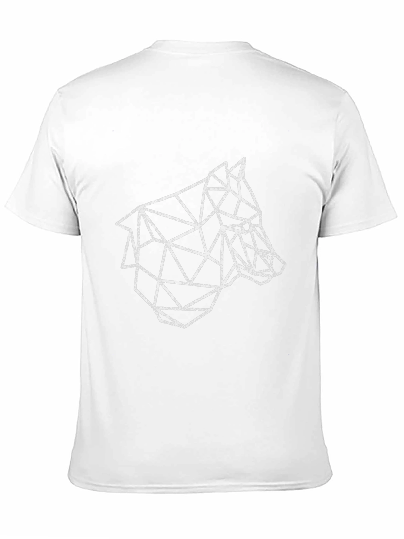 Geometric Wolf T-Shirt - Modern Animal Graphic Tee