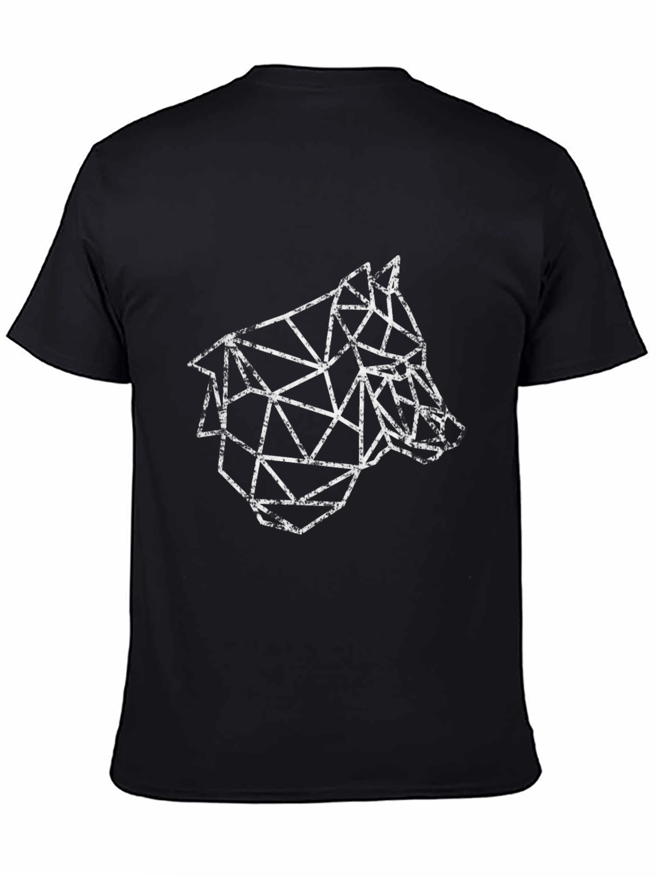 Geometric Wolf T-Shirt - Modern Animal Graphic Tee