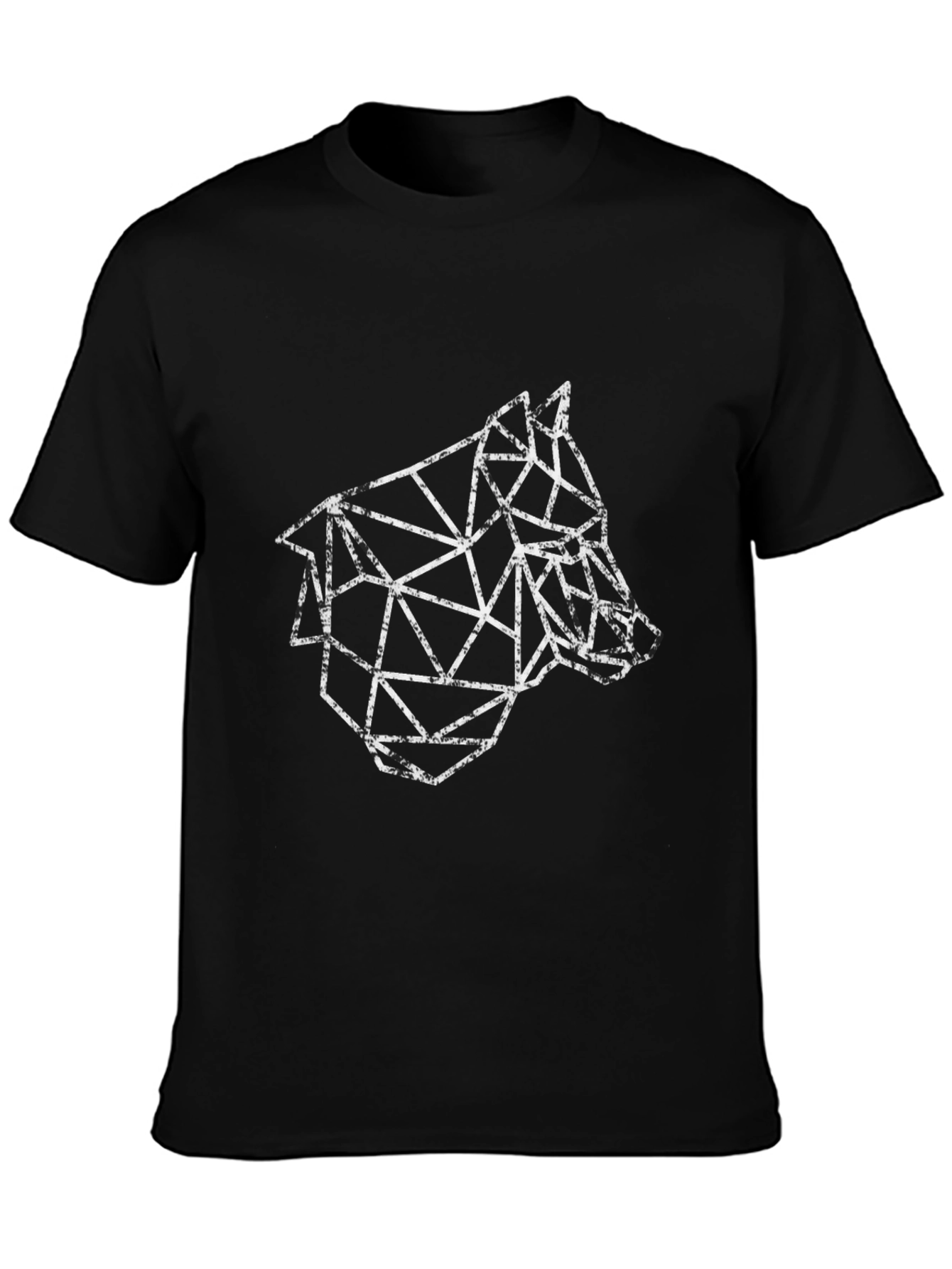 Geometric Wolf T-Shirt - Modern Animal Graphic Tee