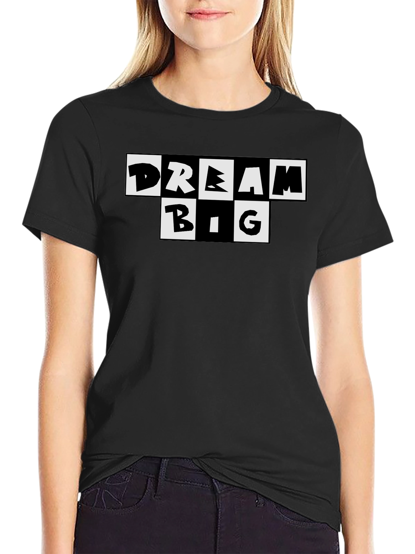 Dream Big Black Graphic Tee