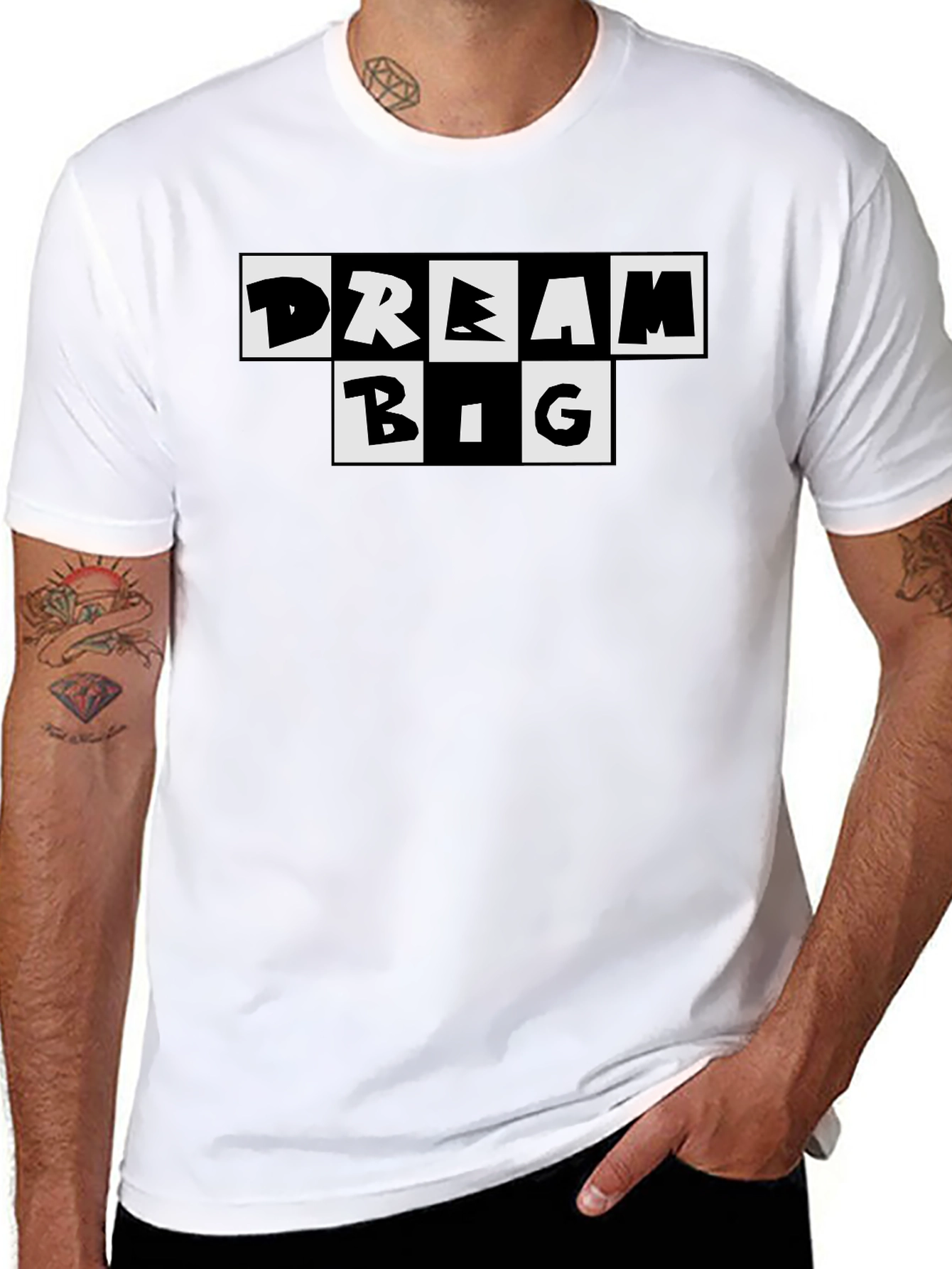 Dream Big Black Graphic Tee