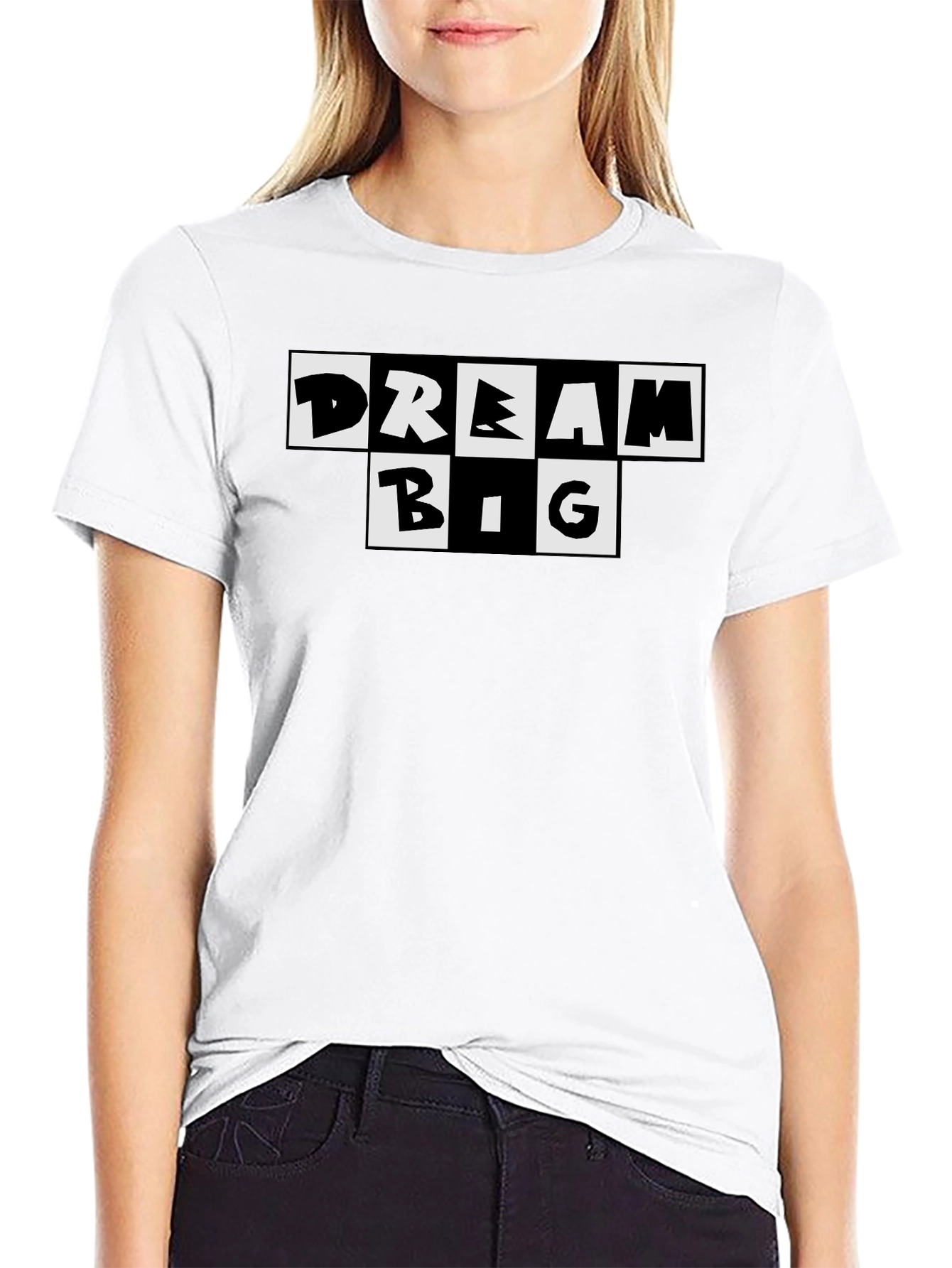 Dream Big Black Graphic Tee