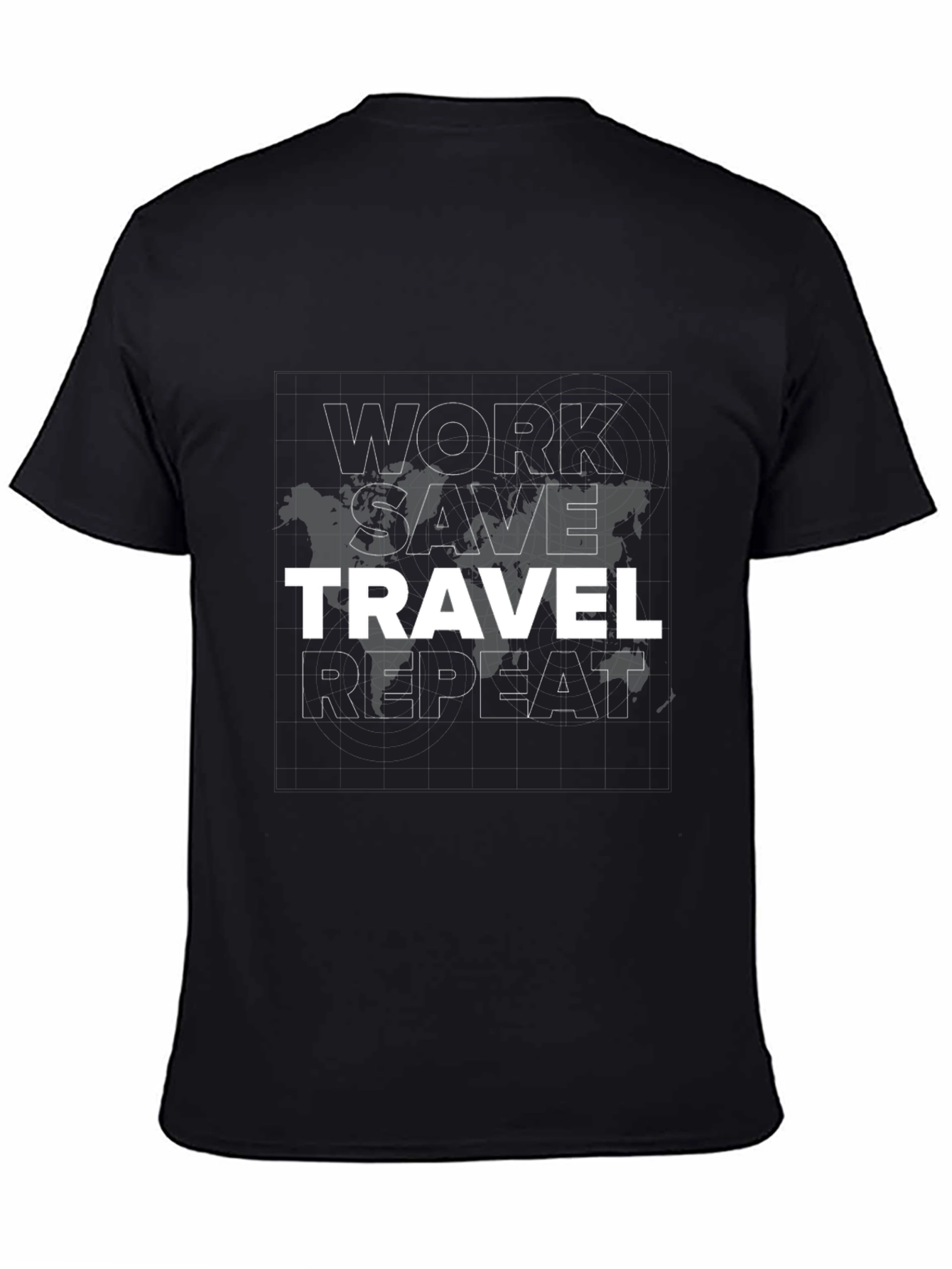 Work Save Travel Repeat Graphic Tee