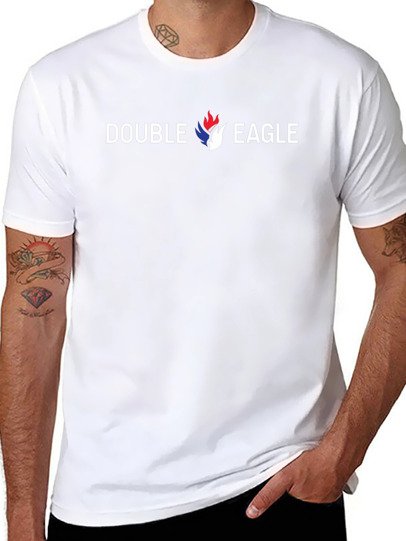 Double Eagle Graphic Black T-Shirt