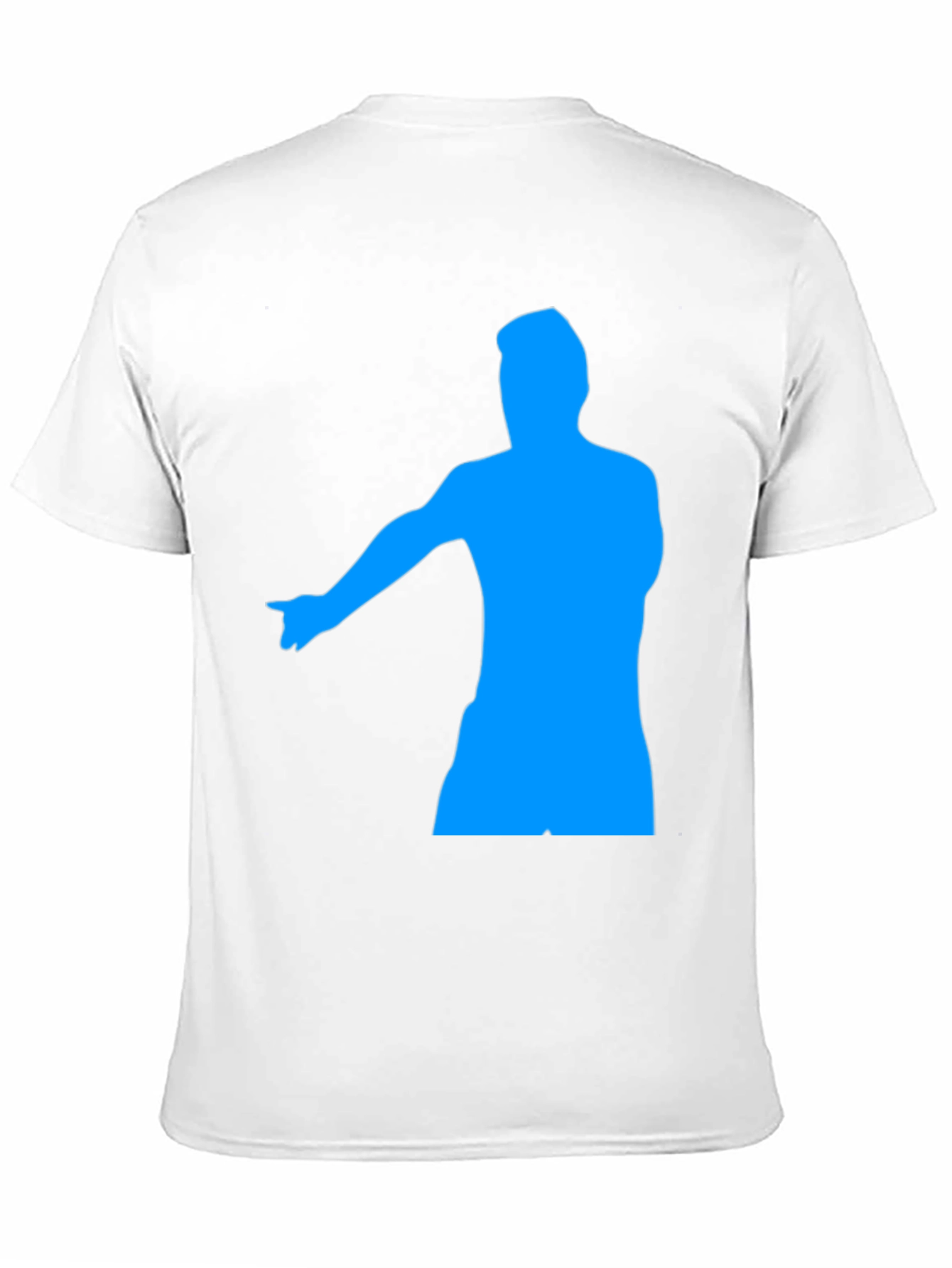 Mens Black Graphic Tee - Pointing Silhouette